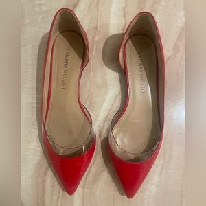 Women’s Tamara Mellon Leather Pointed Toe Flat, 8.5